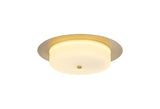 Chambers Ceiling, 18W LED, 3000K, 1080lm, IP44, Satin Gold, 3yrs Warranty