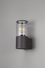 Pascoe Wall Lamp 1 x E27, IP54, Anthracite/Clear, 2yrs Warranty