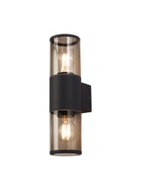 Pascoe Wall Lamp 2 x E27, IP54, Anthracite/Smoked, 2yrs Warranty