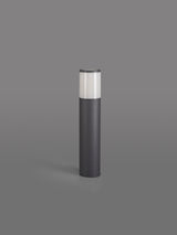 Pascoe 45cm Post Lamp 1 x E27, IP54, Anthracite/Opal, 2yrs Warranty