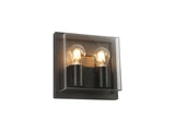 Agboola Wall Lamp, 2 x E27, IP65, Anthracite/Clear PC, 2yrs Warranty