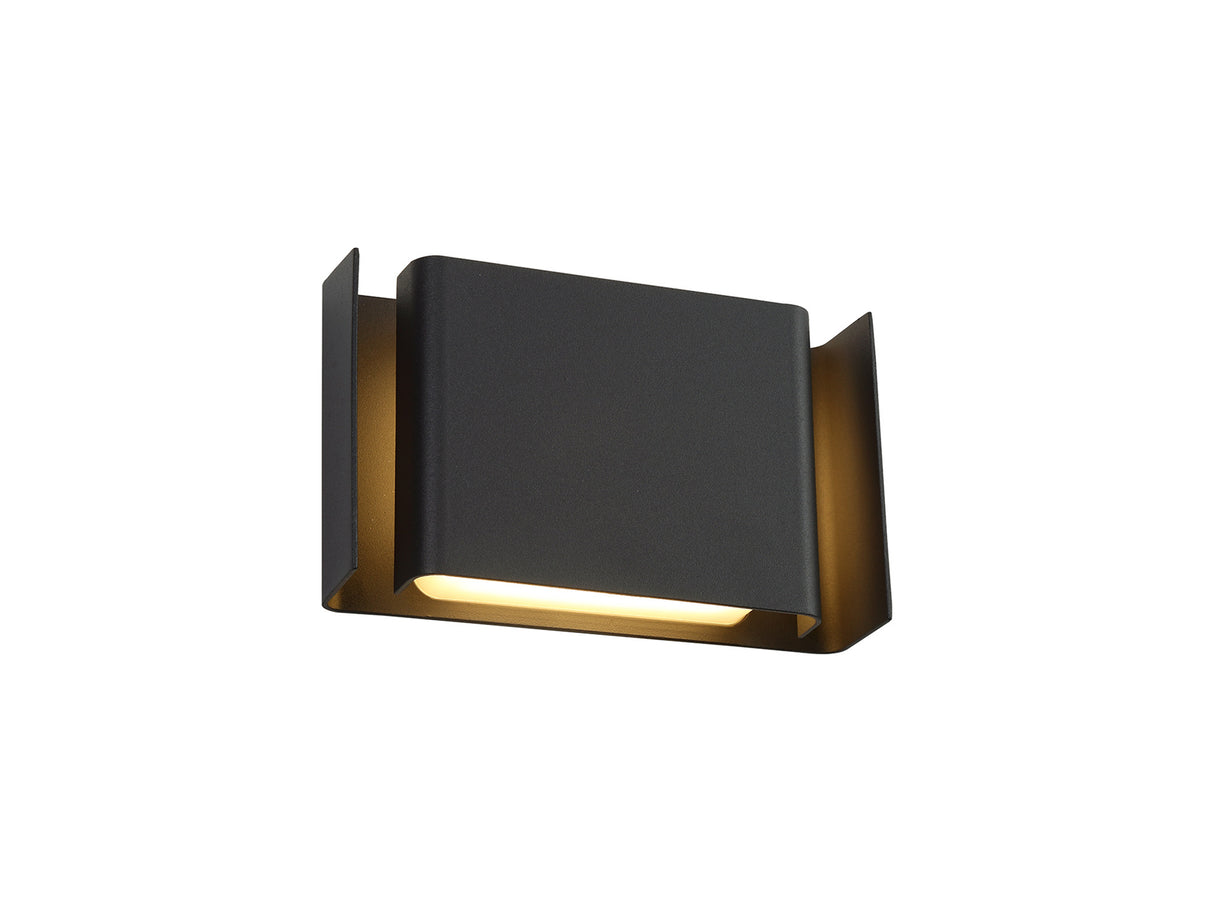 Towers Wall Lamp, 2 x 6W LED, 3000K, 535lm, IP54, Anthracite, 3yrs Warranty