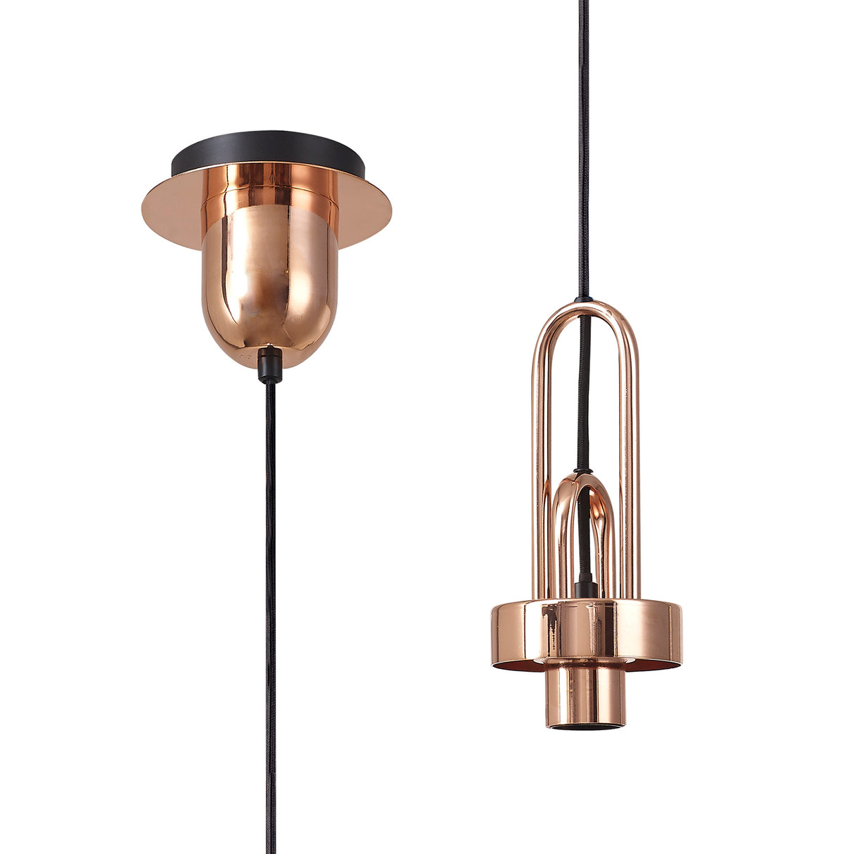 Allardyce Suspension Kit, 1 x E27, Copper/Matt Black