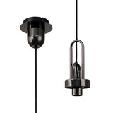 Allardyce Suspension Kit, 1 x E27, Black Chrome/Matt Black