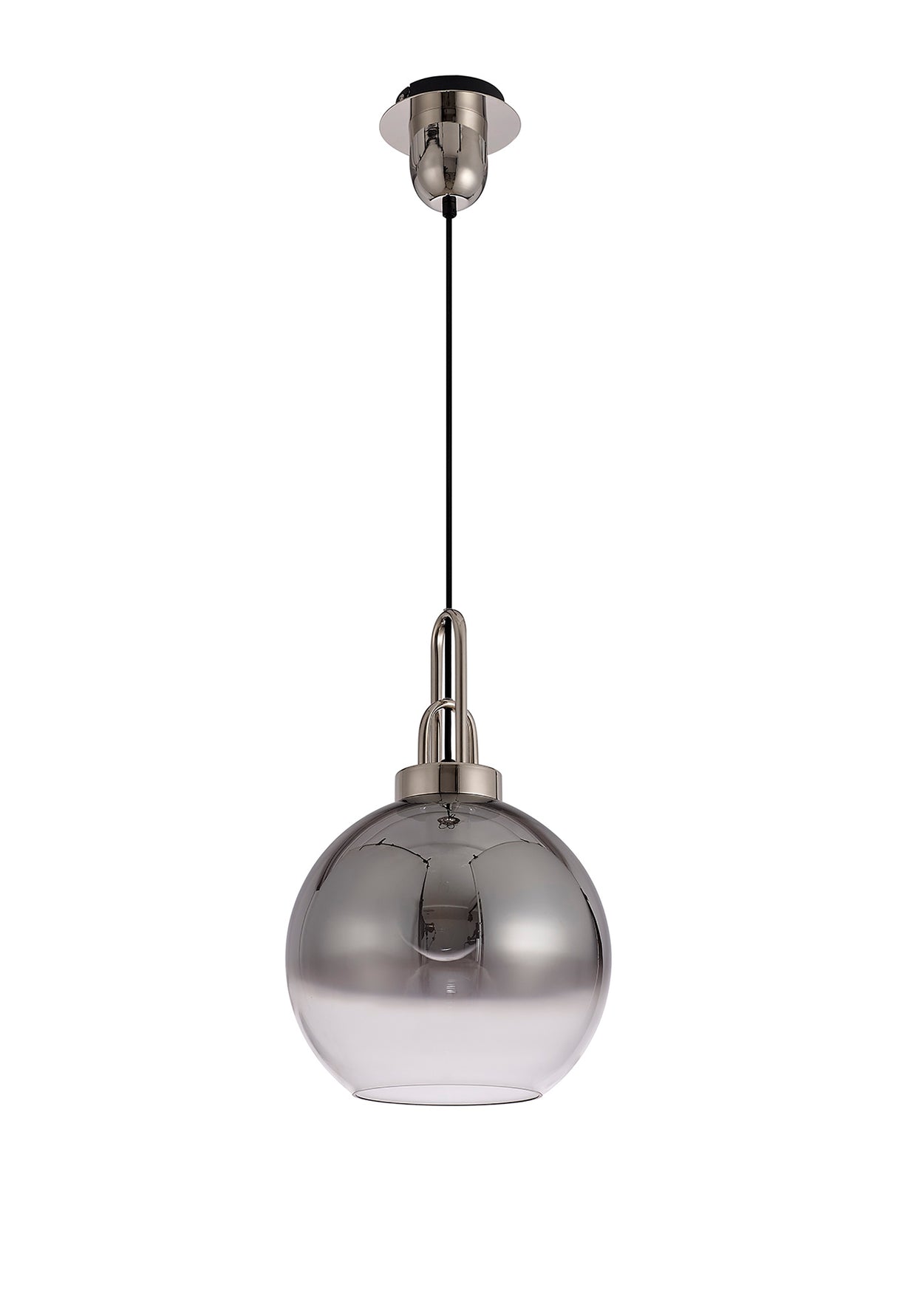 Allardyce 30cm Globe Glass (B), Smoke Fade/Clear