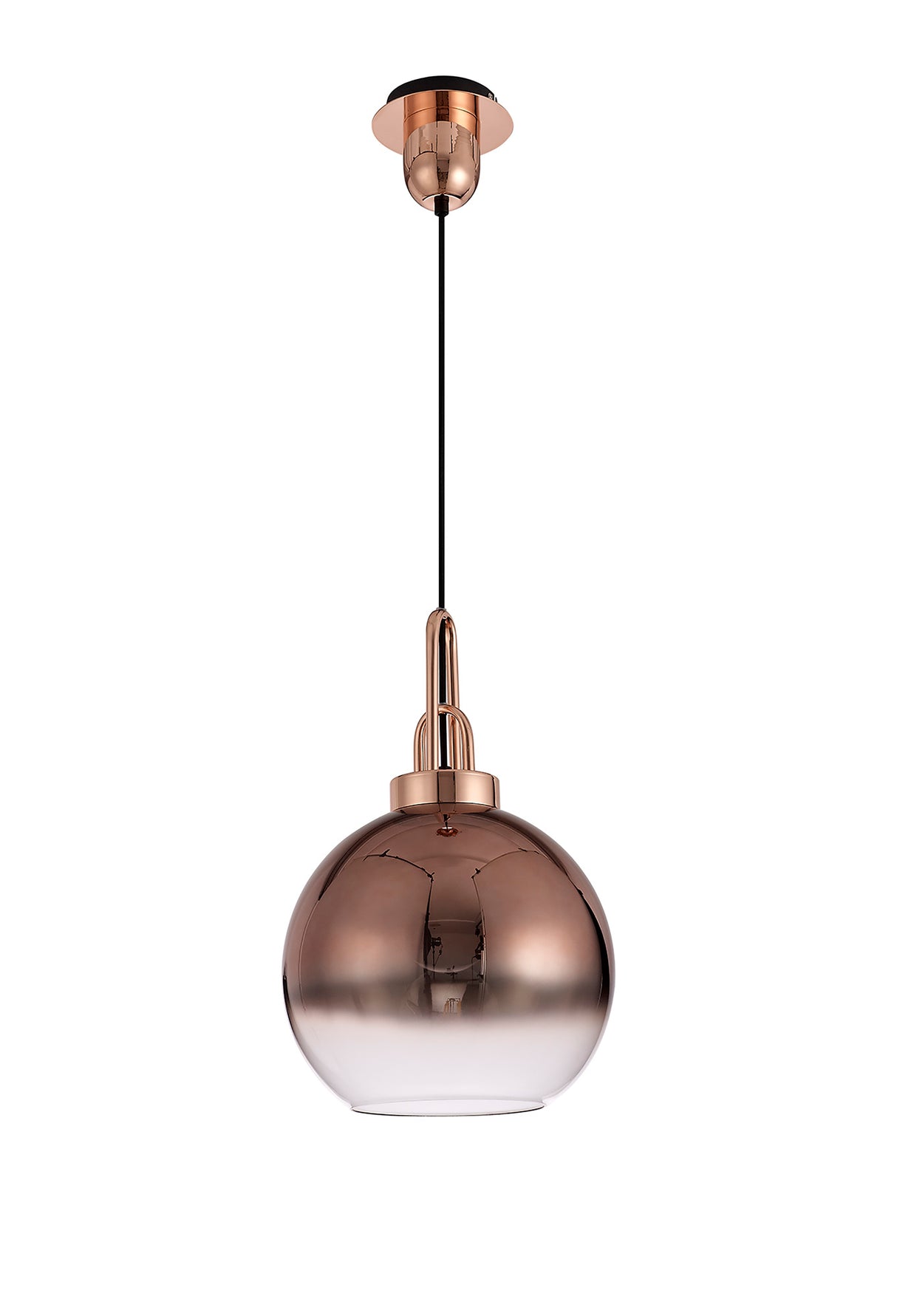 Allardyce 30cm Globe Glass (B), Copper Fade/Clear
