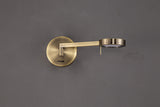 Carney Switched Adjustable Wall Lamp / Reader, 1 x 8W LED, 3000K, Antique Brass, 3yrs Warranty