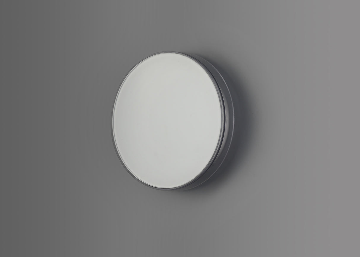 Hepworth Wall Lamp, 1 x 13W LED, 3000K, 300lm, IP65, Gloss White, 3yrs Warranty