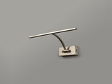Sohna Small 1 Arm Wall Lamp/Picture Light, 1 x 6W LED, 3000K, 470lm, Satin Nickel, 3yrs Warranty