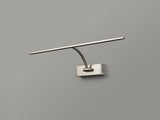Sohna Large 1 Arm Wall Lamp/Picture Light, 1 x 10W LED, 3000K, 850lm, Satin Nickel, 3yrs Warranty