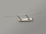 Sohna Large 2 Arm Wall Lamp/Picture Light, 1 x 16W LED, 3000K, 1200lm, Satin Nickel, 3yrs Warranty