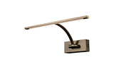 Sohna Small 1 Arm Wall Lamp/Picture Light, 1 x 6W LED, 3000K, 470lm, Bronze, 3yrs Warranty