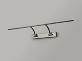 Sohna Large 2 Arm Wall Lamp/Picture Light, 1 x 16W LED, 3000K, 1200lm, Bronze, 3yrs Warranty