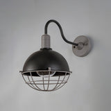 Hegan Wall Lamp, 1 Light E27, IP65, Matt Black/Grey, 2yrs Warranty