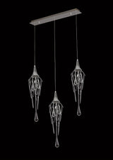 Hughes Linear Pendant Bar, 3 x GU10, Polished Chrome