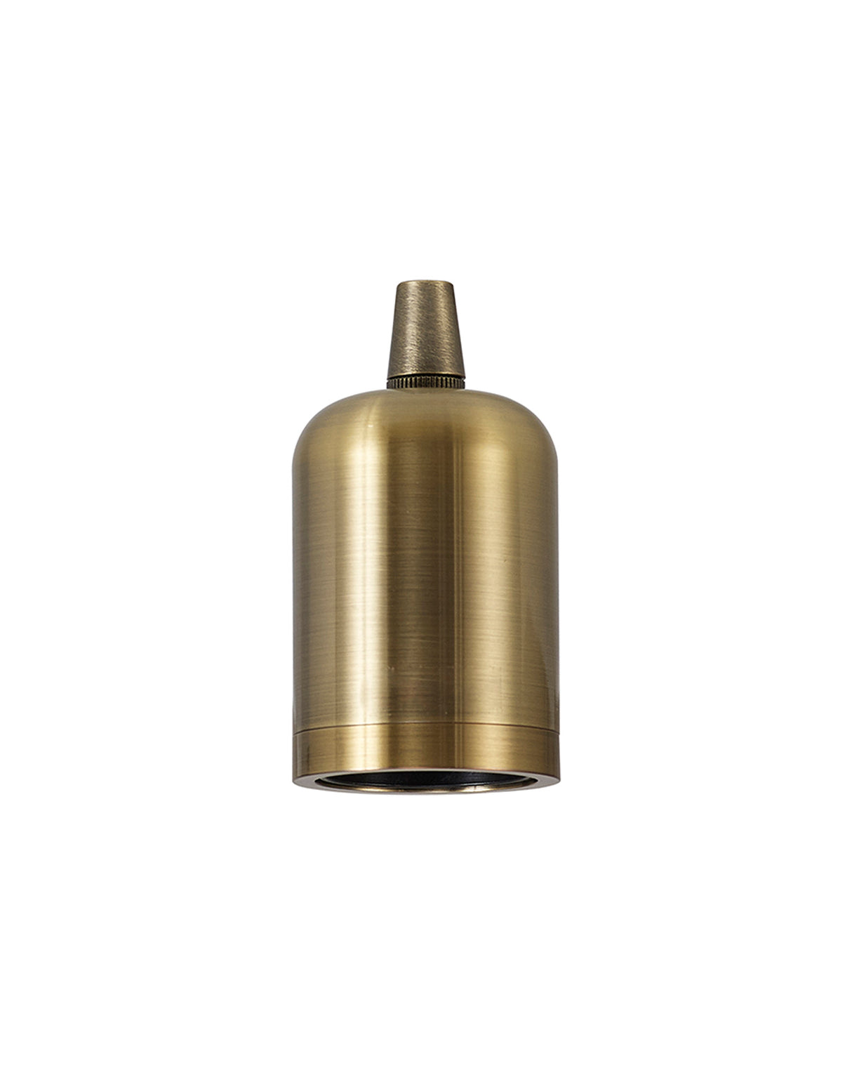 Robson Lampholder Kit, Antique Brass, E27 (Max 60W) c/w Cable Clamp & Deeper Shade Ring, Suitable For Shades & Cages