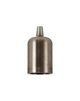 Robson Lampholder Kit, Brushed Nickel, E27 (Max 60W) c/w Cable Clamp & Deeper Shade Ring, Suitable For Shades & Cages