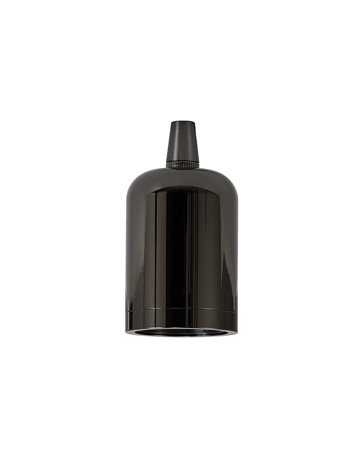 Robson Lampholder Kit, Black Chrome, E27 (Max 60W) c/w Cable Clamp & Deeper Shade Ring, Suitable For Shades & Cages