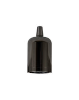 Robson Lampholder Kit, Black Chrome, E27 (Max 60W) c/w Cable Clamp & Deeper Shade Ring, Suitable For Shades & Cages