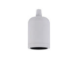 Robson Lampholder Kit, White, E27 (Max 60W) c/w Cable Clamp & Deeper Shade Ring, Suitable For Shades & Cages