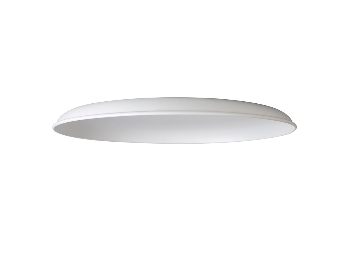 Robson Round Flat Metal 35cm Lampshade, White