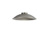 Robson Shallow Round 25cm Lampshade, Brushed Nickel