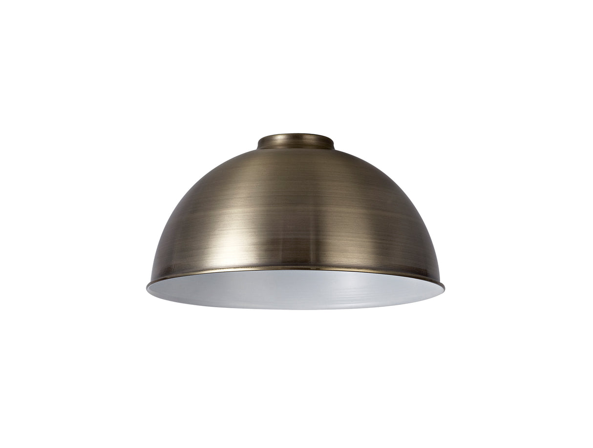 Robson Dome 25cm Lampshade, Antique Brass