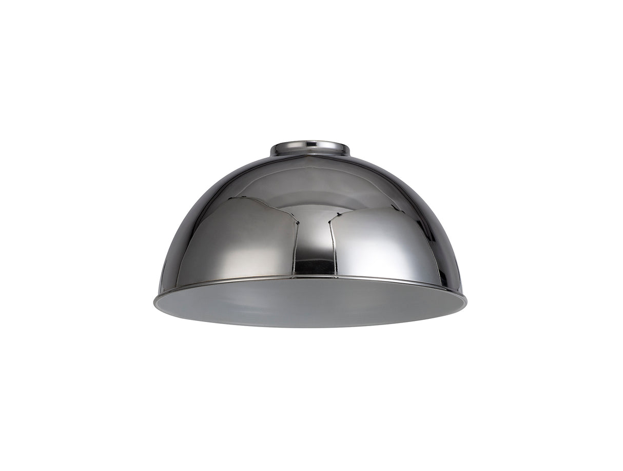 Robson Dome 25cm Lampshade, Chrome