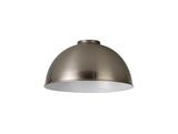 Robson Dome 25cm Lampshade, Brushed Nickel