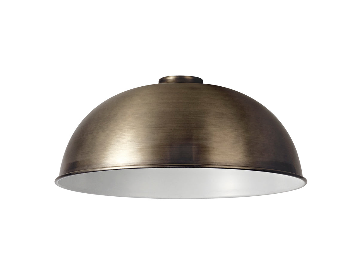 Robson Dome 35cm Lampshade, Antique Brass