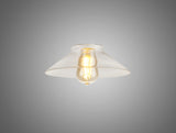 Robson Flat Round 25cm Glass Shade (F), Clear