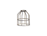 Robson Cylinder 14cm Wire Cage Shade, Antique Brass