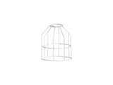 Robson Cylinder 14cm Wire Cage Shade, White
