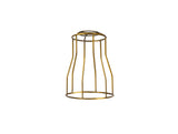 Robson Tall Round 14cm Wire Cage Shade With Angled Sides, Gilt Bronze