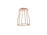 Robson Tall Round 14cm Wire Cage Shade With Angled Sides, Rose Gold