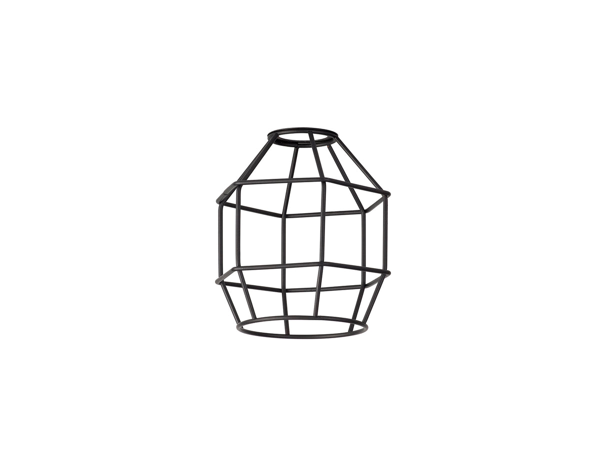 Robson Hexagon 14cm Wire Cage Shade, Black