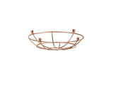 Robson Clip On Shallow Round 25cm Wire Cage Shade, Rose Gold