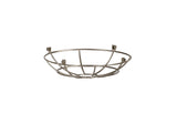 Robson Clip On Shallow Round 25cm Wire Cage Shade, Brushed Nickel