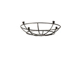 Robson Clip On Shallow Round 25cm Wire Cage Shade, Black Chrome