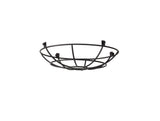 Robson Clip On Shallow Round 25cm Wire Cage Shade, Black