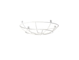 Robson Clip On Shallow Round 25cm Wire Cage Shade, White