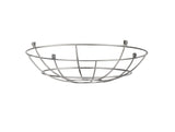 Robson Clip On Shallow Round 35cm Wire Cage Shade, Chrome