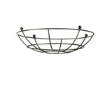 Robson Clip On Shallow Round 35cm Wire Cage Shade, Black Chrome
