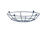 Robson Clip On Shallow Round 35cm Wire Cage Shade, Cool Grey