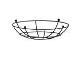 Robson Clip On Shallow Round 35cm Wire Cage Shade, Black