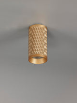 Tueart 11cm Surface Mounted Ceiling Light, 1 x GU10, Champagne Gold