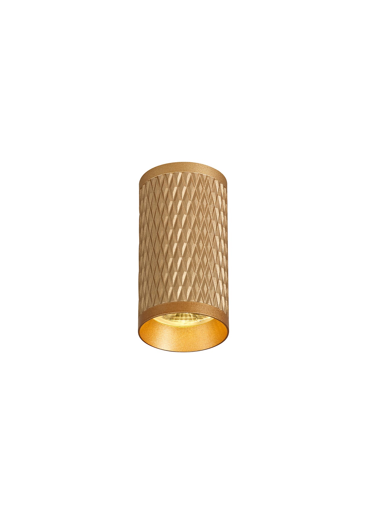 Tueart 11cm Surface Mounted Ceiling Light, 1 x GU10, Champagne Gold