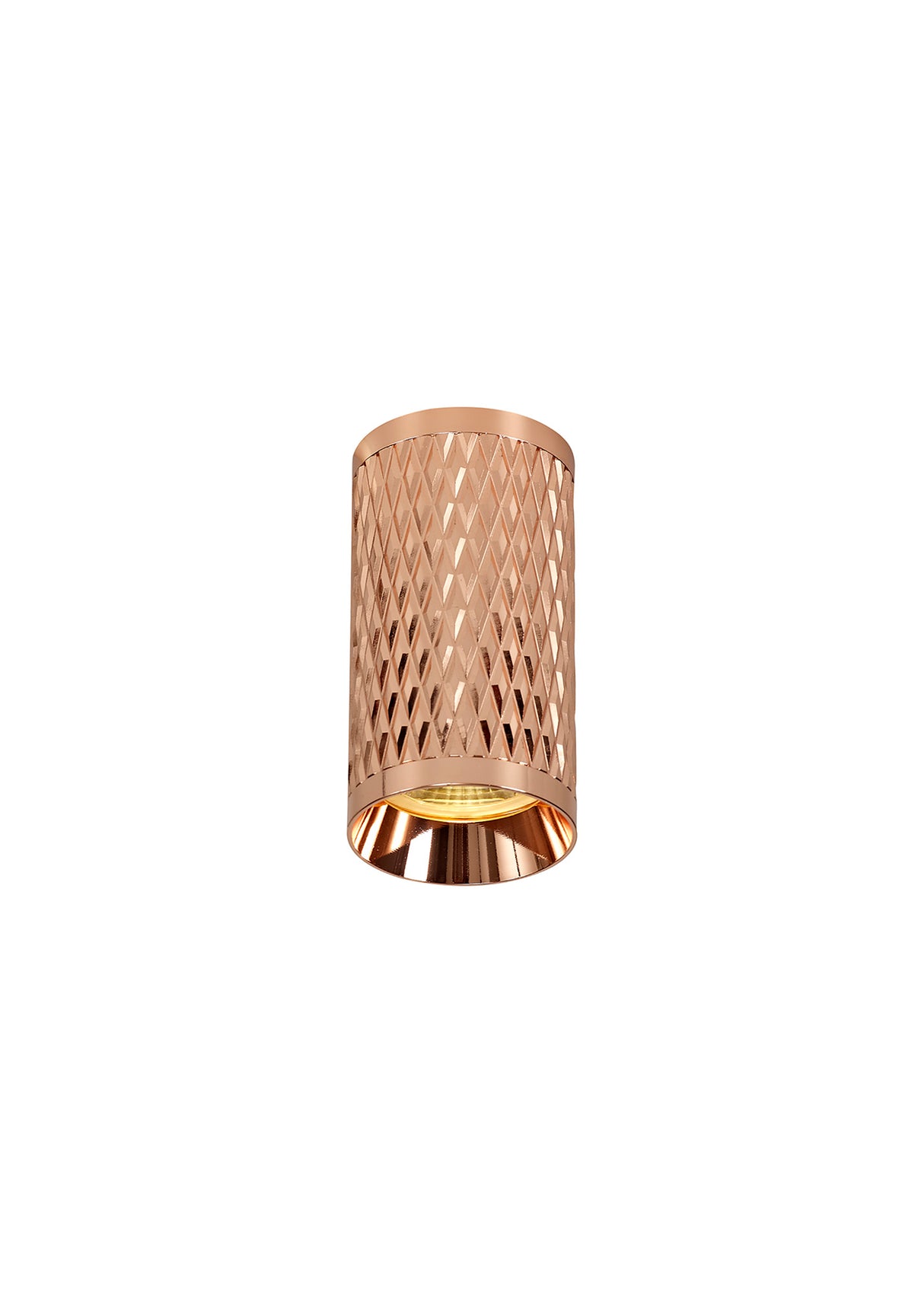 Tueart 11cm Surface Mounted Ceiling Light, 1 x GU10, Rose Gold