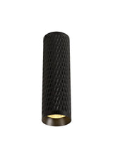 Tueart 20cm Surface Mounted Ceiling Light, 1 x GU10, Sand Black