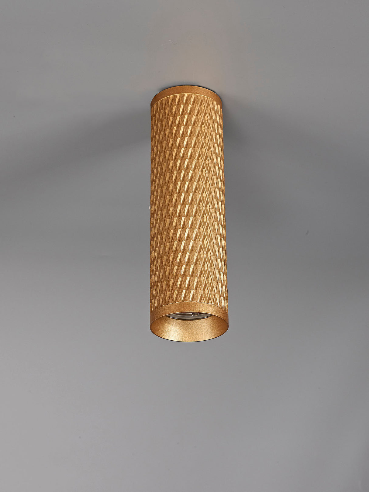Tueart 20cm Surface Mounted Ceiling Light, 1 x GU10, Champagne Gold